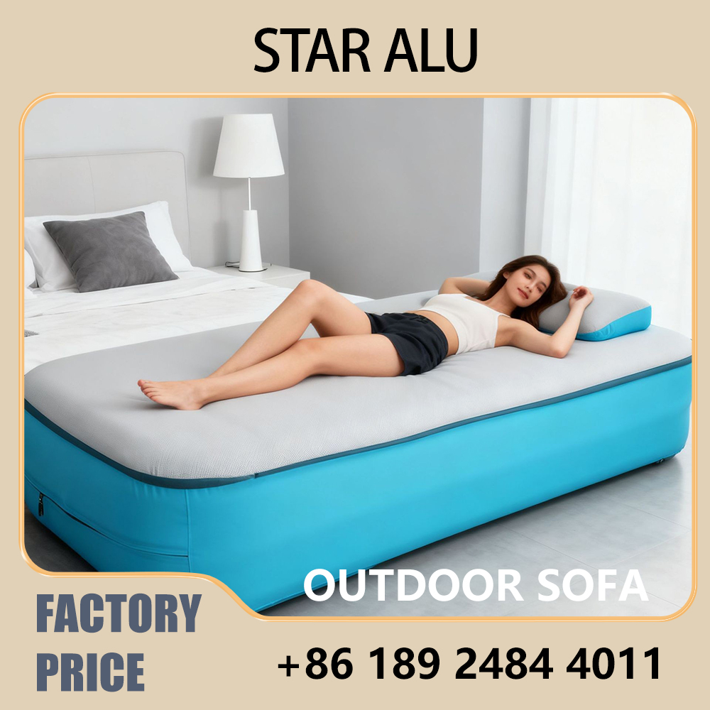 Bed Outdoor Camping - Materasso Gonfiabile da Campeggio con Cuscino