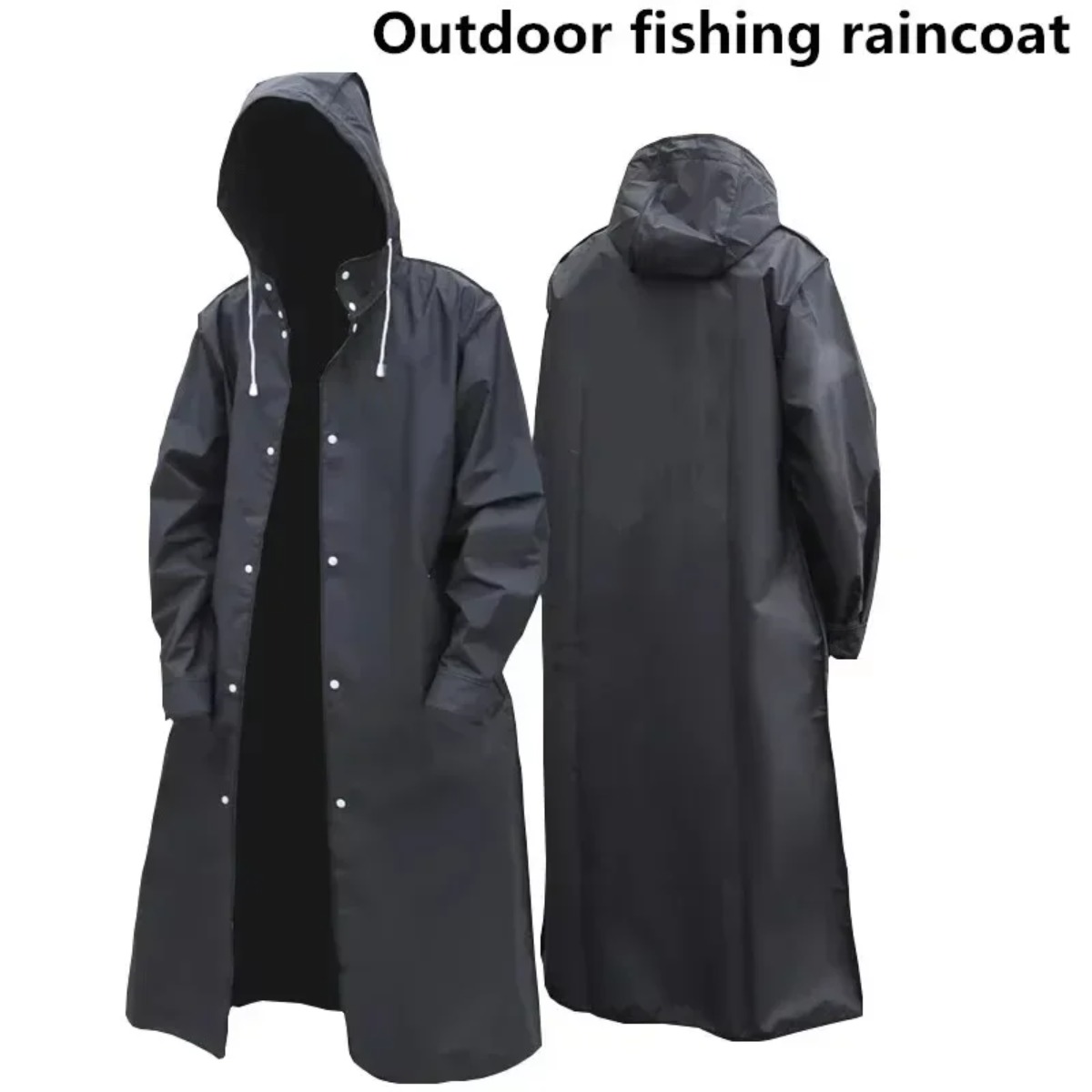 Camping Rain Poncho - Impermeabile alla Moda con Cappuccio Unisex