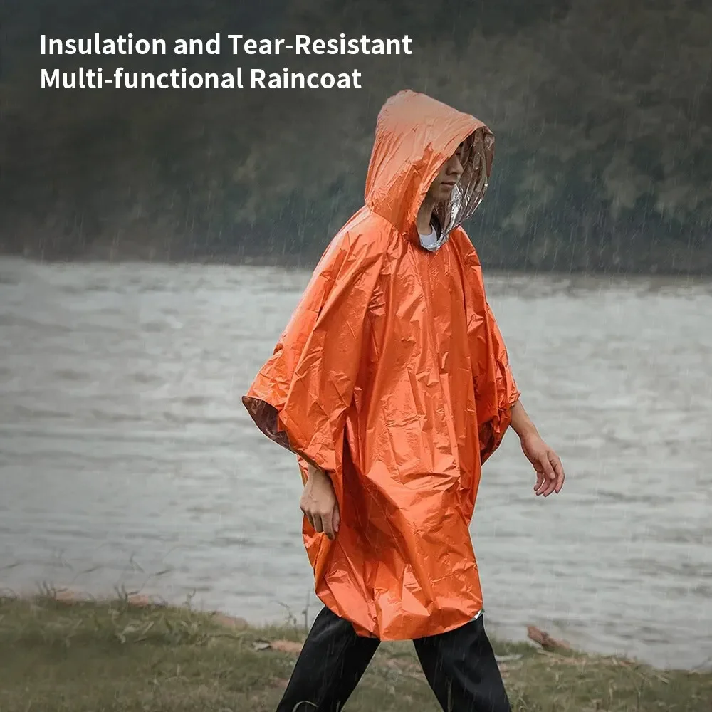 Camping Rain Poncho - Poncho impermeabile di emergenza Coperta antipioggia