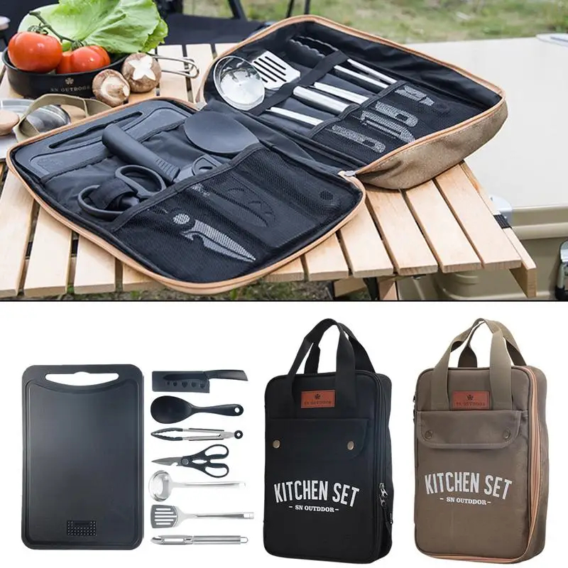 Outdoor Camping Dining Set - Set da 8 Pezzi per Cucina