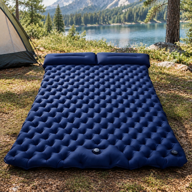 Outdoor Camping Rugs - Materassino da campeggio gonfiabile, leggero e