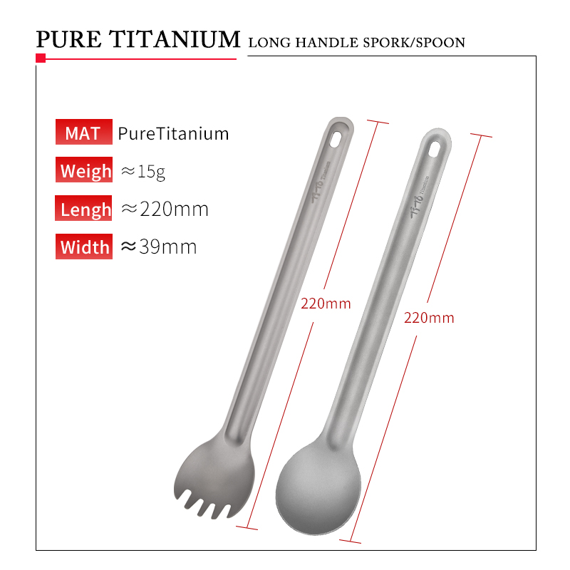 TiTo Cucchiaio Spork in titani - Outdoor Camping Dining Set recensione e prezzo
