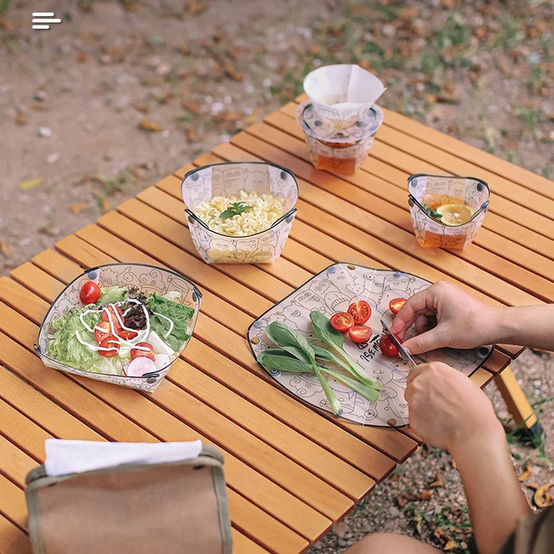 Stoviglie pieghevoli leggere a - Outdoor Camping Dining Set recensione e prezzo
