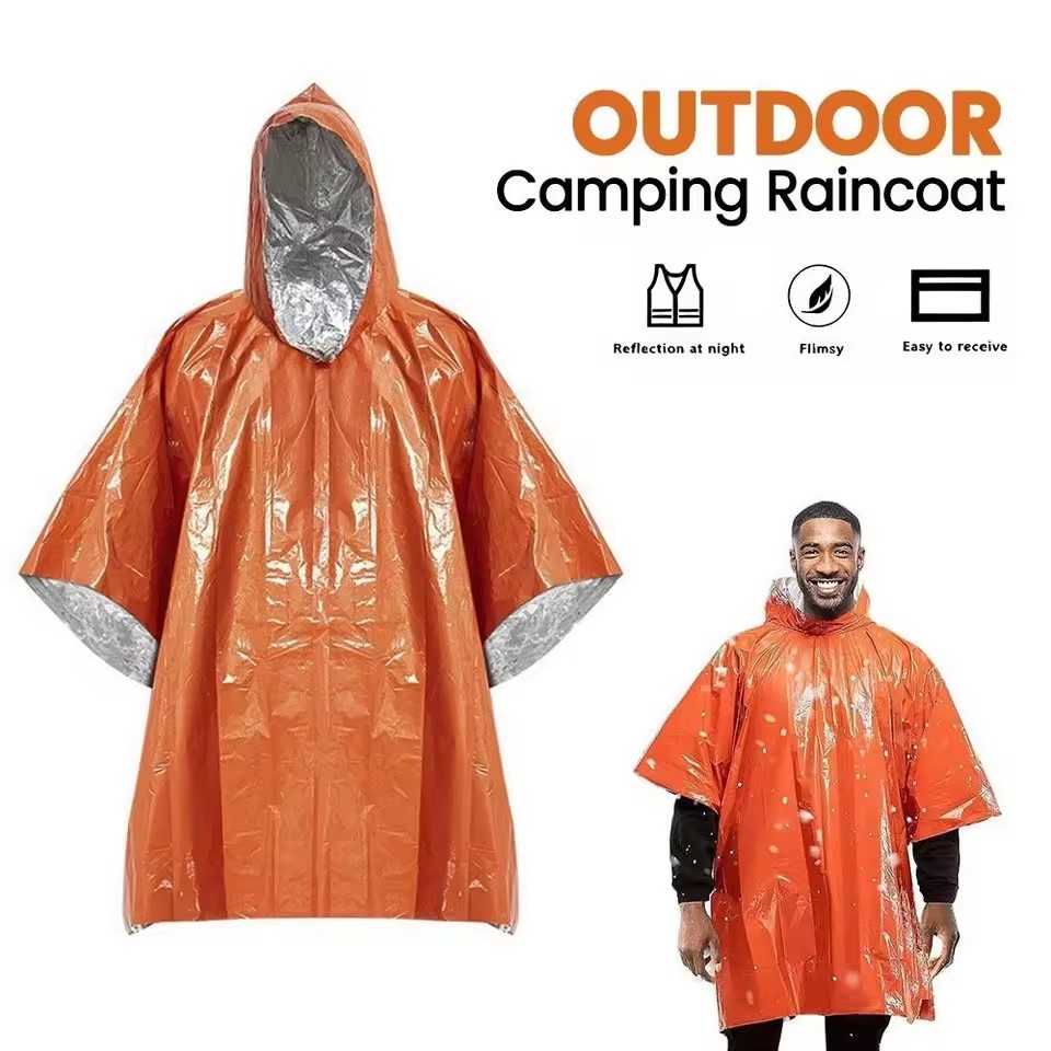 1Pz/2Pz Poncho Impermeabile di - Camping Rain Poncho recensione e prezzo