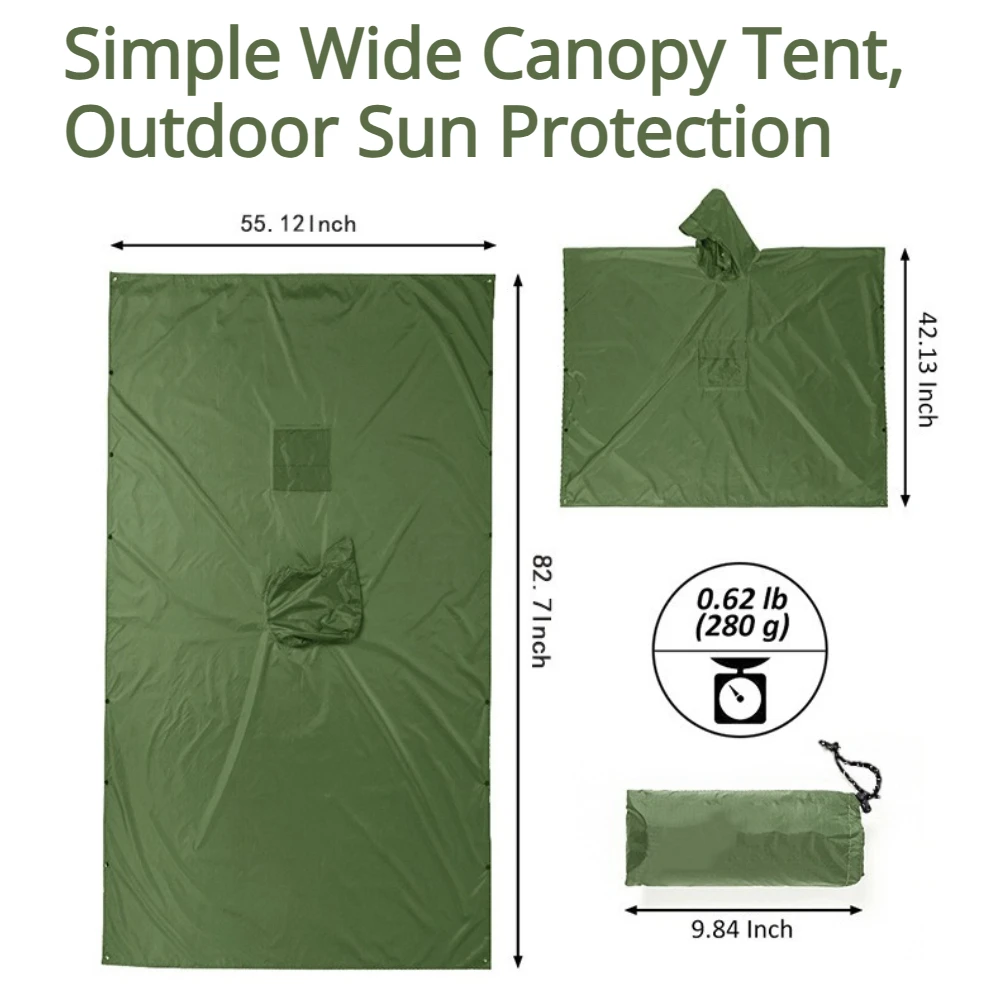 2026 Per Campeggio ed Escursio - Camping Rain Poncho recensione e prezzo