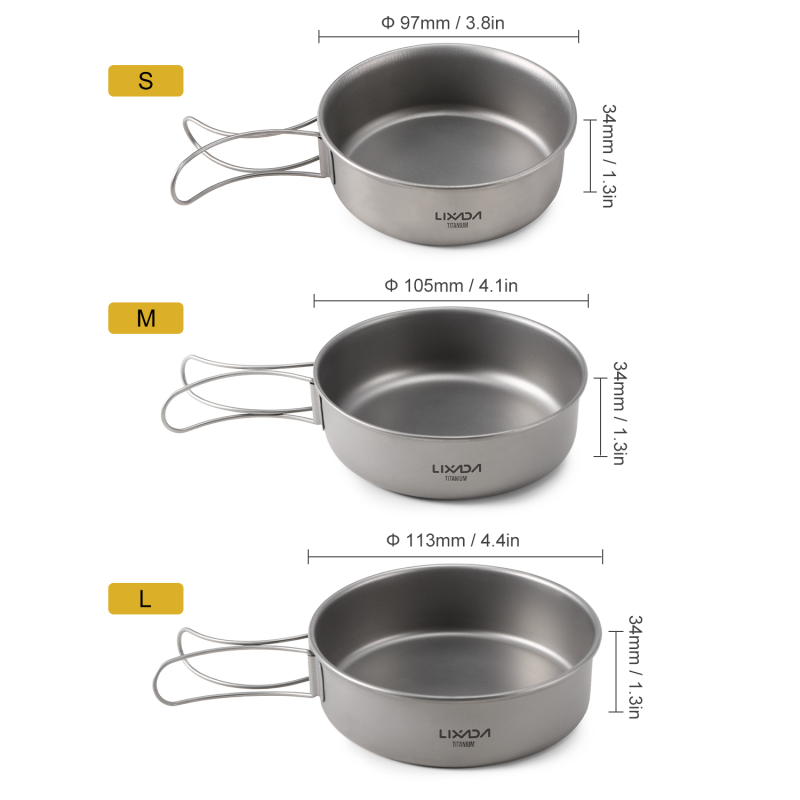 Lixada Ciotole in titanio Ciot - Outdoor Camping Dining Set recensione e prezzo